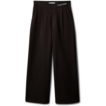 Calvin Klein Jeans Pantalón fluido Logo Tape Wide Leg Punto Pant para niña