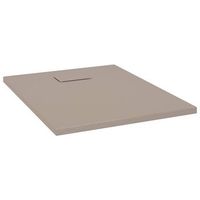 plato de ducha smc marron 90x70 cm vidaxl