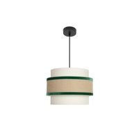 lampara de techo colgante cornalina 1x27 beisverde 30d