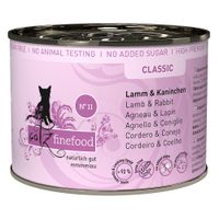 catz finefood can saver pack 12 x 200g - lamb  rabbit
