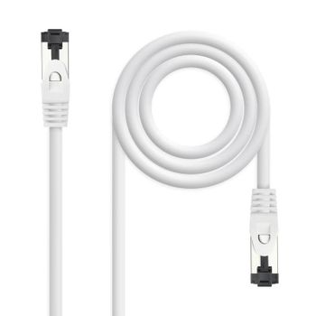 Cable de red Nanocable 10.20.2001-W Cat8.1 2GHz SSTP LSZH RJ45 1 m Blanco