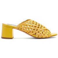 narf sandalias zueco ca 1010 piel amarillo para mujer