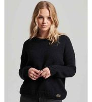 superdry para mujer w6110500a jersey de cuello redondo essential marino l casual poliester manga larga