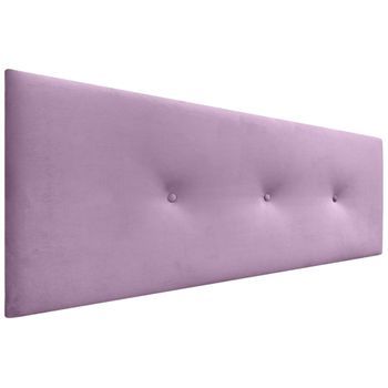 Dhome Cabecero De Terciopelo Liso Con Botones 150x60 Camas 150/160 - Rosa