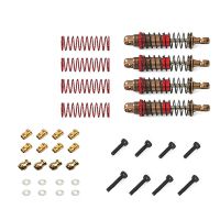 4pcs amortiguadores de metal llenos de aceite mejorados para fms 11810 mogrich 118 coches rc todoterreno modelos modifi