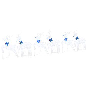 Renos Led 6 Uds. 45 X 19 X 65 Cm Tela Vidaxl