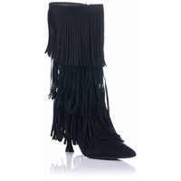 jtb botines bota campera - flecos para mujer