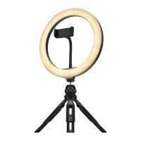 streamplify light 10 aro de luz con tripode 26cm 10w para videoconferencia y streaming