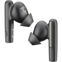 auriculares poly inalambricos con cancelacion de ruido y fundas protectoras negras