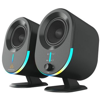 Forgeon Aether Altavoces 2.0 Gaming RGB 30W con Bluetooth Negros