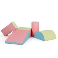 5 uds bloques de construccion de espuma bloques de construccion gigantes para correr y trepar para bebes rosa