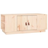 mesa de centro de diseno rustico 100 x 50 x 41 cm madera maciza de pino sin tratar dec036936