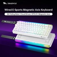 teclado mecanico con interruptor magnetico smailwolf sk11 68he diseno 68 para juegos y esports rapid trigger 001mm 8k cableado