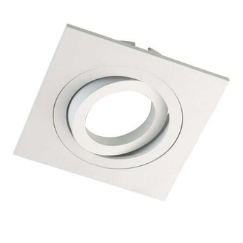 Foco empotrable classic basculante cuadrado blanco. wonderlamp