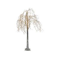 arbol de navidad para exterior e interior con luces led pvc 150 cm plateado nillaka
