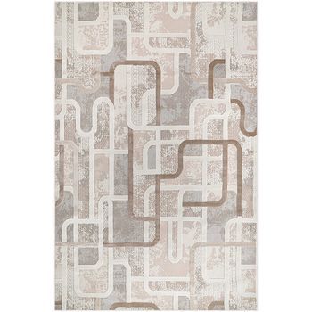 Alfombra Grande De Diseño Contemporáneo Y Moderno - Beige (290x200 Cm) - Ornate Beige
