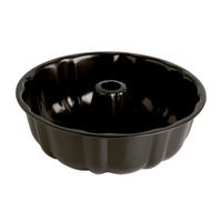 molde savarin acero negro 24x8 cm