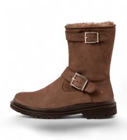 art para mujer 119031112003012 botas de piel 1903 birmingham marron 39 plano cremallera casual