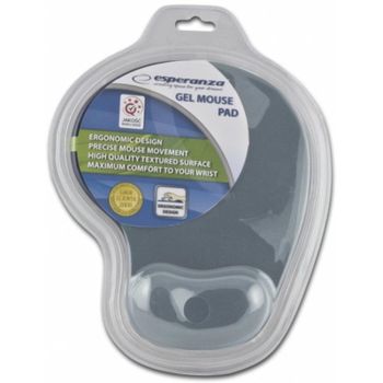 Alfombrilla para ratón Esperanza EA137Y Gel Gris Base Antiderrapante