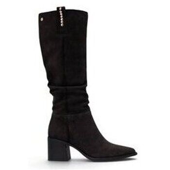 Carmela Zapatos de tacón bota arruga marron para mujer
