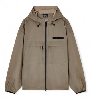 EA7 para hombre. 7M001594_AF21031 Anorak Athletic Mix verde (L), Casual, Poliéster, Poliamida
