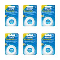 oral-b essential unwaxed dental floss - 6 pac