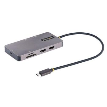 Replicador de puertos Startech 120B-USBC-MULTIPORT 2x HDMI 4K 60Hz PD 100W SD Ethernet