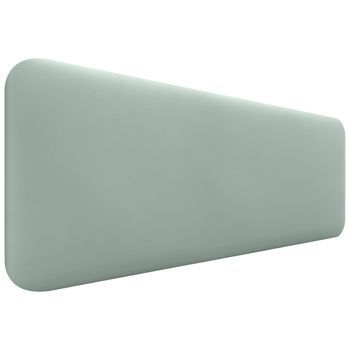 Dhome Cabecero Tapizado Liso Redondeado Polipiel Para Pared Acústicos Cabeceros Absorbentes Cabezal Cama Dormitorio (verde Agua, 135cm)