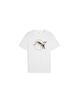Camiseta Puma Graphics MultipleCat Logo Tee Blanco