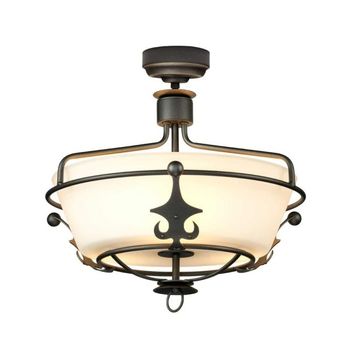 Semiplafón de techo windsor (3 luces)