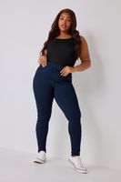 yours for goodjeggings ajustados de tiro alto en azul indigo jenny mujer curvy y tallas grandes yours for good