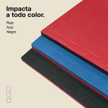 JOWY Tatami Puzzle 1x1m 2cm · Goma EVA Reversible Azul/Rojo o Negro/Gris · Modelo 