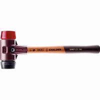 halder simplex maza relleno de caucho  plastico con carcasa de hierro maleable y mango de madera - d60 mm - 3026060