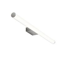 aplique led moderno de cromo para bano ip44 90 cm