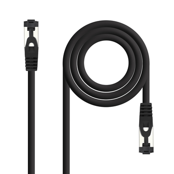 Nanocable Cable red Cat. 8.1 2GHZ SSTP Negro 1m