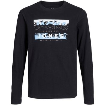 Jack & Jones Camiseta manga larga 12271368 JCOKONTA TEE LS CREW NECK FST JNR BLACK para niño