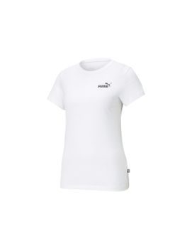Camiseta Puma Essentials Small Logo Mujer Blanco