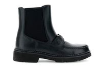 botines con elastico y accesorio black 38