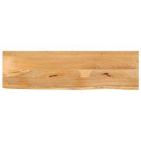 tablero de mesa borde natural madera maciza mango 120x40x38 cm vidaxl