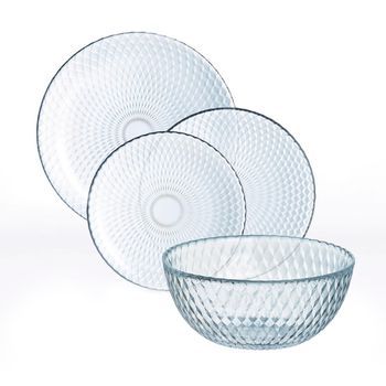 19 Piezas-6 Personas Luminarc Pampille - Transparente Apto Microondas