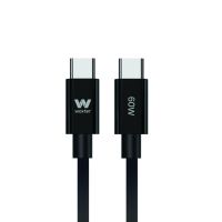 cable tipo-c a tipo-c 60w 3m transferencia 480mbps carga rapida y diseno plano