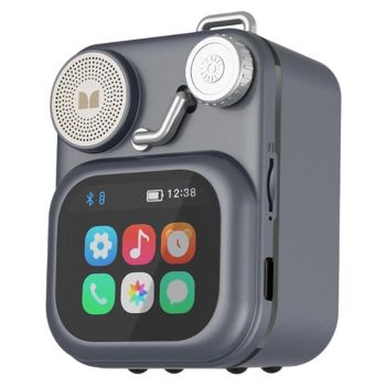 MONSTRUO S350 bluetooth V6.0 Altavoz Mini Portátil con Pantalla Táctil HD de 1.75 pulgadas Soporte para Reproducción de