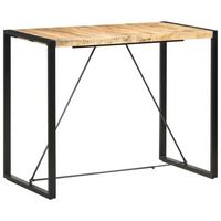 mesa alta de cocina de madera maciza de mango 140x70x110 cm vidaxl