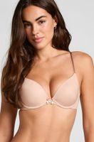 hunkemoller sujetador con aros preformado plunge beige