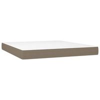 colchon de muelles ensacados firmeza media tela gris taupe 160x200x20 cm vidaxl