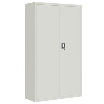 Armario Archivador De Acero Gris Claro 105x40x180 Cm Vidaxl