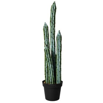 Planta artificial decorativa cactus harrisnopsis  90 cm en maceta