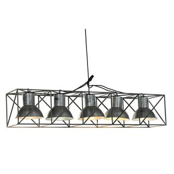 Lampara Techo Metal 115x24x24 Multiposicion Gris