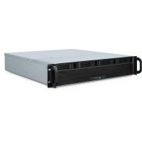 servidor inter-tech 2u 2404l s-ata rack micro atx mini-itx acero 2u negro gris