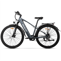 bicicleta electrica hedatx tx1 bateria extraible de 48 v y 16 ah urbana de 29 gris